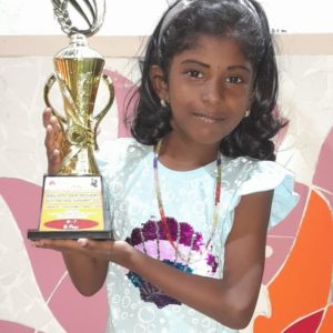 MADHUMITHA G INDIA  FIDE ID - 33493820  National Schools Under 7 Girls Silver Medalist - 2022,     Selected to represent INDIA in ASIAN SCHOOLS Chess Championship.
