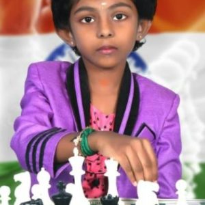 POOJA SHREE R INDIA  FIDE ID - 33331804  Asian Games Under 8 Girls Gold Medalist - 2021,     Selected to represent INDIA in World Youth Chess Championship.